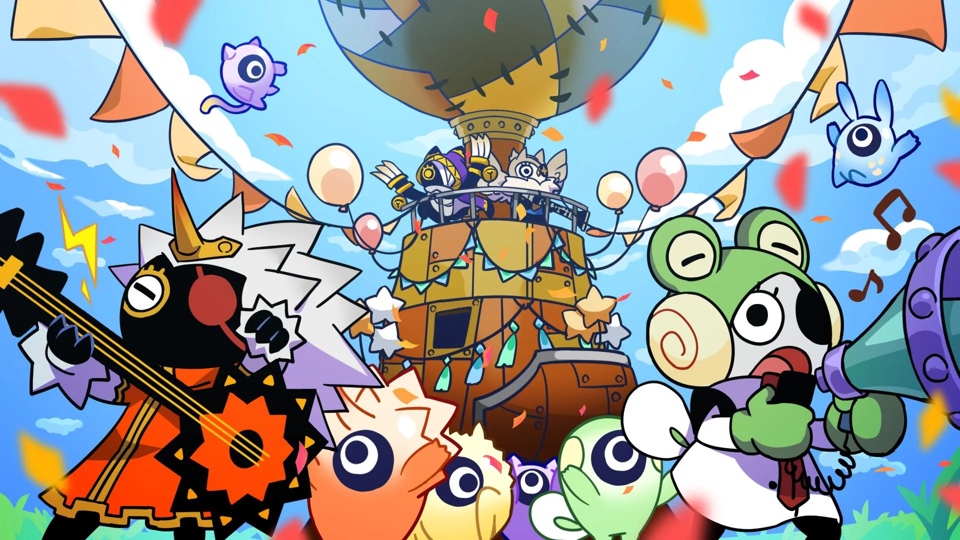 Ratatan key art of the party and the jungle